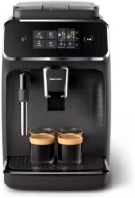 Philips Series 2200 EP2220 Automatische Kaffeemaschine mit Milchaufschäumer 15 bar Matt Black