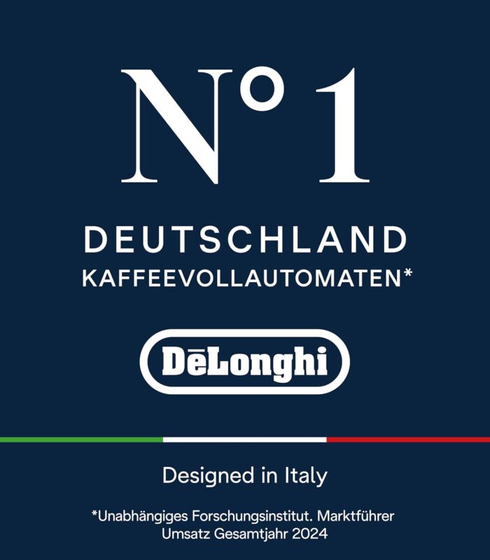 De’Longhi Magnifica Plus - Perfetto Kaffeevollautomat mit LatteCrema-Milchaufschäumer, 18 One-Touch-Getränke, farbiges Touch-Display, Silber Schwarz (ECAM322.70.SB)