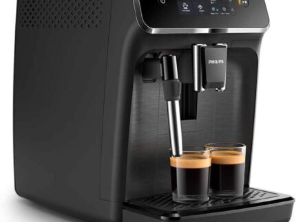 Philips Series 2200 EP2220 Automatische Kaffeemaschine mit Milchaufschäumer 15 bar Matt Black