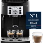 De’Longhi Magnifica S - Perfetto Kaffeevollautomat mit klassischem Milchaufschäumer, Espresso- und Cappuccino Kaffeemaschine, Bedienfeld mit Tasten, Schwarz (ECAM22.110.B)