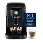 De’Longhi Magnifica S - Perfetto Kaffeevollautomat mit klassischem Milchaufschäumer, Espresso- und Cappuccino Kaffeemaschine, Bedienfeld mit Tasten, Schwarz (ECAM22.110.B)
