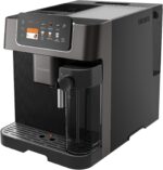 Grundig KVA 8230 Kaffeevollautomat, Kaffeemaschine, Stiftung Warentest GUT (2,5)*, 18 Kaffeespezialitäten, 13 Mahlgrade, Milchbehälter, 1350 W, 19 Bar, Zweifachdüse, Schwarz/Dunkelsilber
