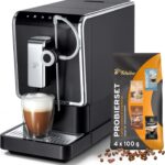 Tchibo Kaffeevollautomat Esperto Pro mit One Touch Funktion für Caffè Crema, Espresso und Milchspezialitäten, Anthrazit - INKLUSIVE Kaffeeprobierset GRATIS