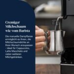De’Longhi Magnifica S - Perfetto Kaffeevollautomat mit klassischem Milchaufschäumer, Espresso- und Cappuccino Kaffeemaschine, Bedienfeld mit Tasten, Schwarz (ECAM22.110.B)