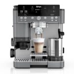 Ninja Luxe Pro 3-in-1-Kaffeemaschine mit Mahlwerk und Aufschäumer für Latte, Cappuccino, Cold Brew & Espresso, einfache Handhabung, 5 Voreinstellungen zum Aufschäumen, Silber, ES701EU