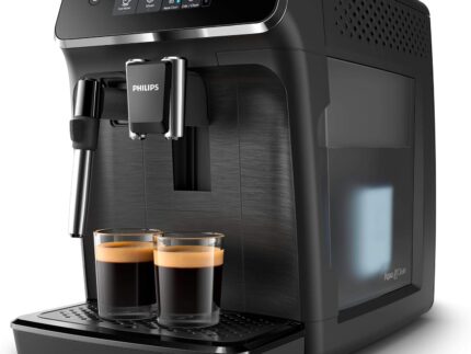 Philips Series 2200 EP2220 Automatische Kaffeemaschine mit Milchaufschäumer 15 bar Matt Black