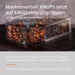KRUPS Arabica Picto Kaffeevollautomat, kompaktes Design, einfache Bedienung, intuitiv einstellbarer Drehregler, Milchschaumdüse, 2-Tassen-Funktion, Kaffeemaschine, Schwarz, EA810870