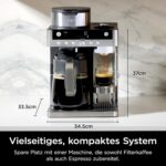 Ninja Prestige 2-in-1 Filterkaffee- und Kapselmaschine mit integriertem Milchaufschäumer, für Latte, Eiskaffee und Flat White, Schwarz CFN802EU