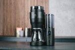 Melitta AromaFresh X – Filterkaffeemaschine mit integriertem Mahlwerk, Glaskanne und Timer-Funktion, für bis zu 10 Tassen Kaffee, in Schwarz/silber