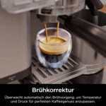 Ninja Luxe Pro 3-in-1-Kaffeemaschine mit Mahlwerk und Aufschäumer für Latte, Cappuccino, Cold Brew & Espresso, einfache Handhabung, 5 Voreinstellungen zum Aufschäumen, Silber, ES701EU